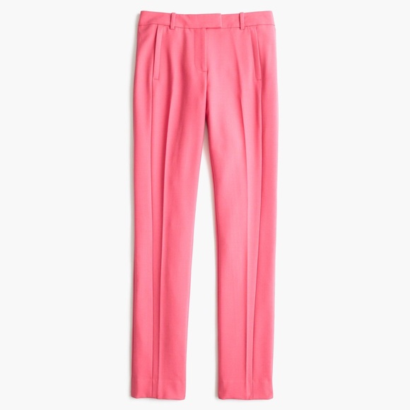 J. Crew Pants - Jcrew Maddie pant in Bi-Stretch wool Pink Sorbet